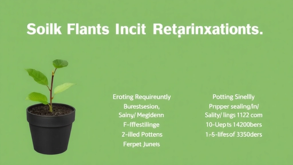 Soil and Potting Requirements